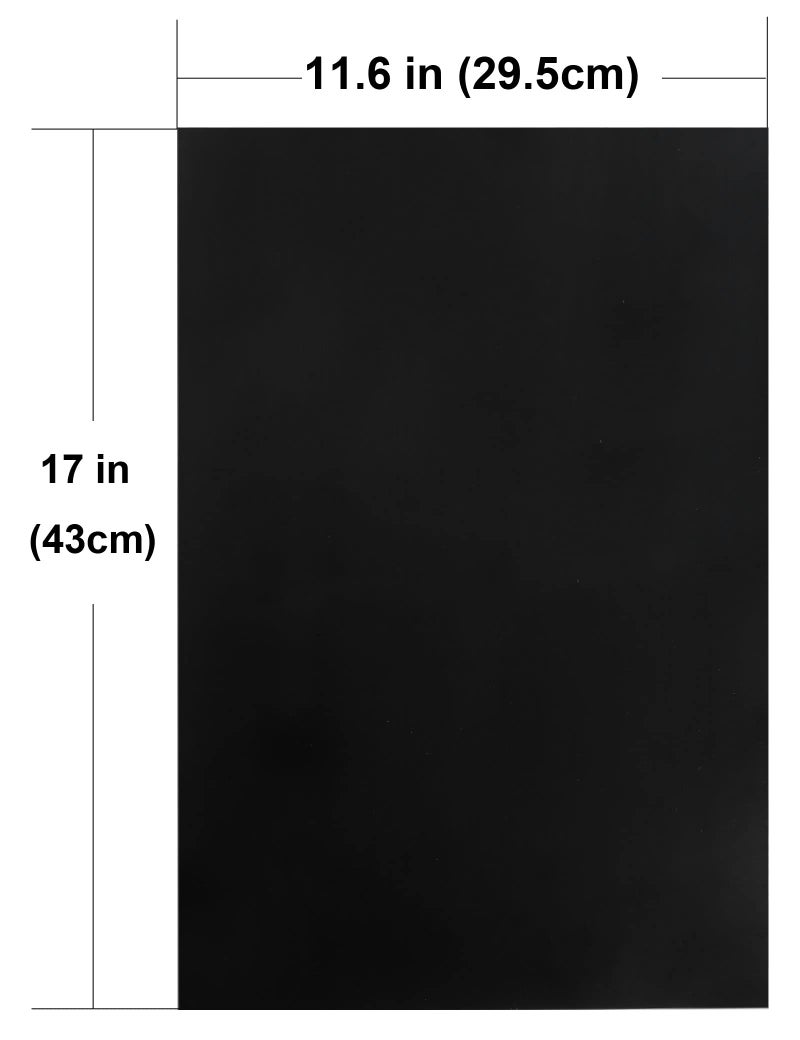 Mr.Power 11.6 x17 Inch Guitar Bass Pickguard Blank Material DIY Sheet Scratch Plate Backplate for Strat Tele Guitar Jazz P Bass (3Ply Black) - Image 4